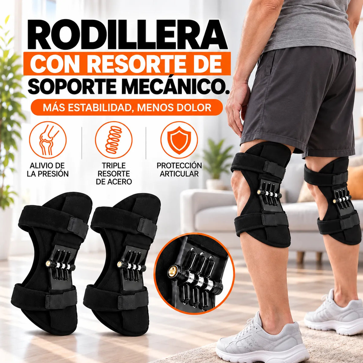 FlexiJoint™ Rodillera con Resorte de Soporte Mecánico ¡2x1!